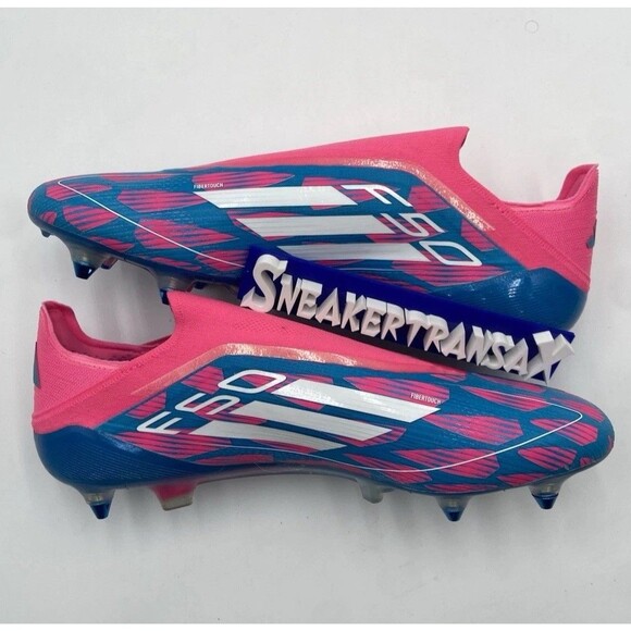 New Adidas F50 Elite Laceless FG Cleats Men Pink Blue Size US Mens 13 IE8603 NB main image 5